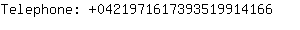 Telephone: 042197161739351991....