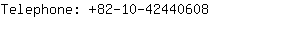 Telephone: 82-10-4244....