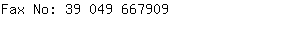 Fax No: 39 049 66....
