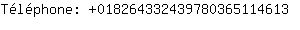 Tlphone: 01826433243978036511....