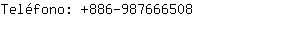 Teléfono: 886-98766....