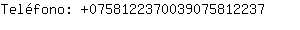 Telfono: 075812237003907581....