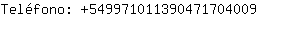Telfono: 54997101139047170....