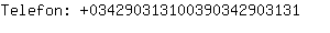 Telefon: 03429031310039034290....