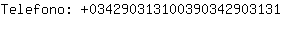 Telefono: 03429031310039034290....