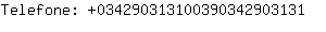 Telefone: 03429031310039034290....