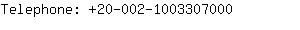 Telephone: 20-002-100330....