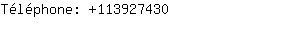 Téléphone: 11392....