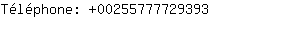 Tlphone: 0025577772....