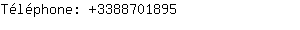 Téléphone: 338870....