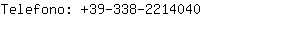 Telefono: 39-338-221....