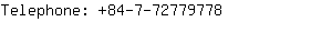 Telephone: 84-7-7277....