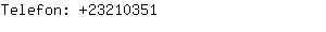 Telefon: 2321....