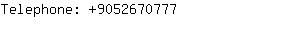 Telephone: 905267....