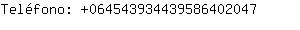 Telfono: 06454393443958640....