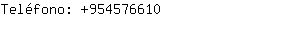 Teléfono: 95457....