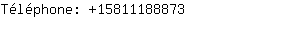 Téléphone: 1581118....