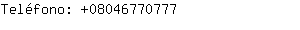 Telfono: 0804677....