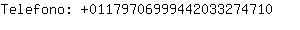 Telefono: 0117970699944203327....