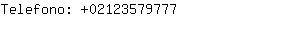 Telefono: 0212357....