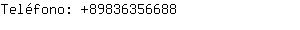 Teléfono: 8983635....