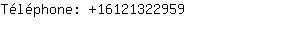 Téléphone: 1612132....