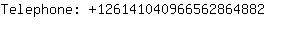 Telephone: 12614104096656286....