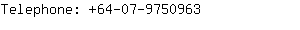 Telephone: 64-07-975....