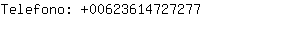 Telefono: 0062361472....