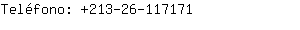 Telfono: 213-26-11....