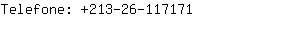 Telefone: 213-26-11....