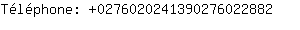 Tlphone: 027602024139027602....