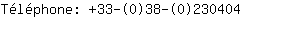 Téléphone: 33-(0)38-(0)23....