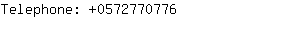 Telephone: 057277....