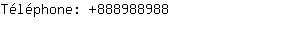 Téléphone: 88898....