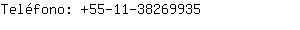 Teléfono: 55-11-3826....