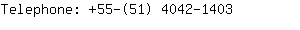 Telephone: 55-(51) 4042-....