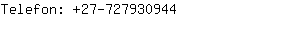 Telefon: 27-72793....