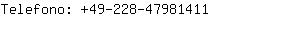 Telefono: 49-228-4798....