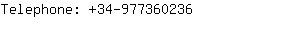 Telephone: 34-97736....