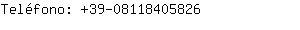 Teléfono: 39-0811840....