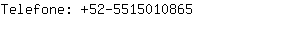 Telefone: 52-551501....