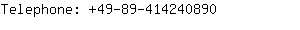 Telephone: 49-89-41424....