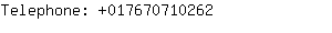 Telephone: 01767071....