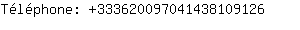 Tlphone: 33362009704143810....