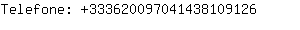 Telefone: 33362009704143810....