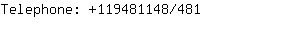 Telephone: 119481148....