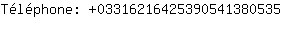 Tlphone: 0331621642539054138....