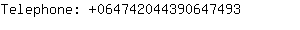 Telephone: 06474204439064....