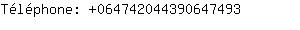 Tlphone: 06474204439064....